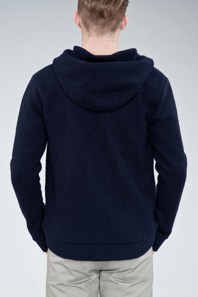 hooded wooljacket blue