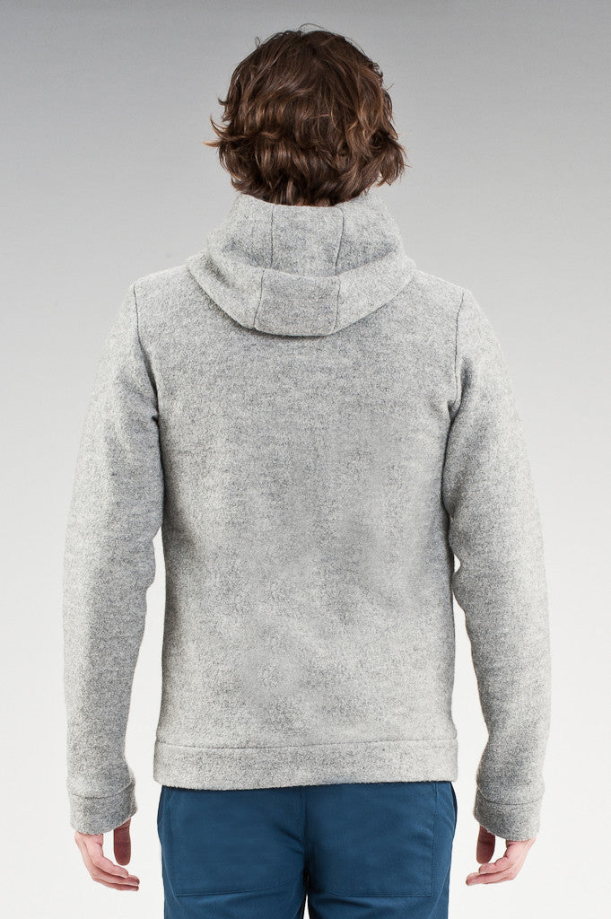 hooded wooljacket grey